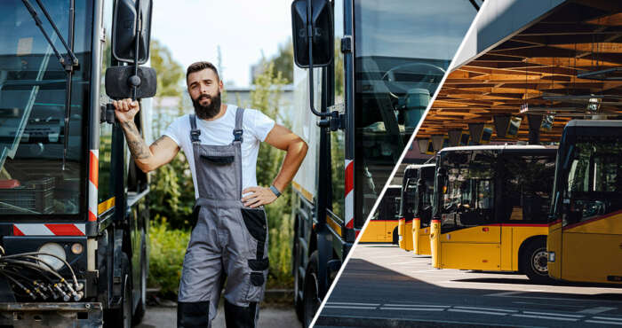 Underhåll buss